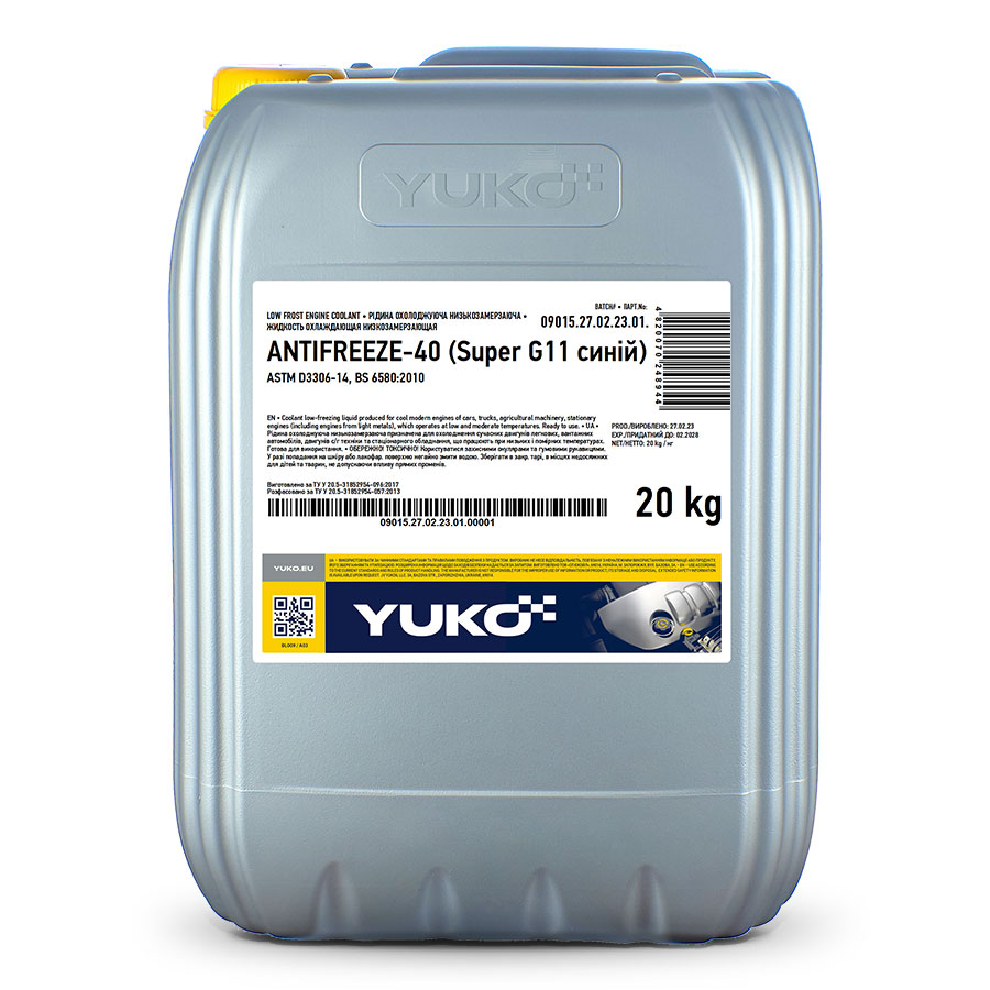 Антифриз YUKO Antifreeze -40 (Super G11 синій)